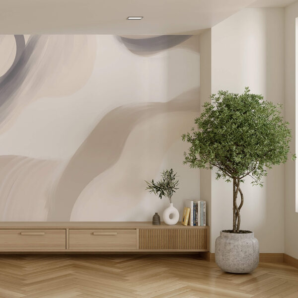 Abstract swirls in soft tones