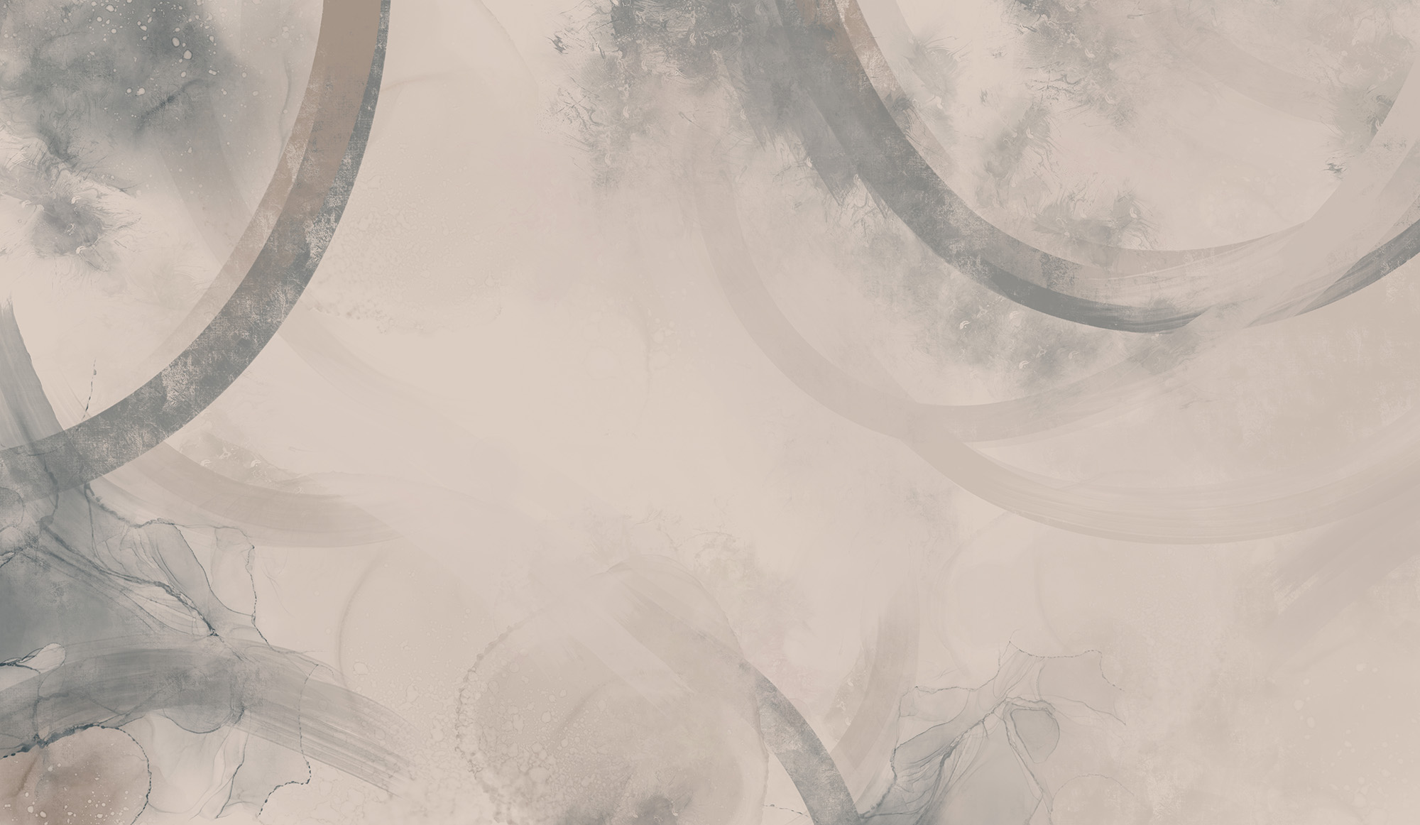 White and grey background with black and white circles