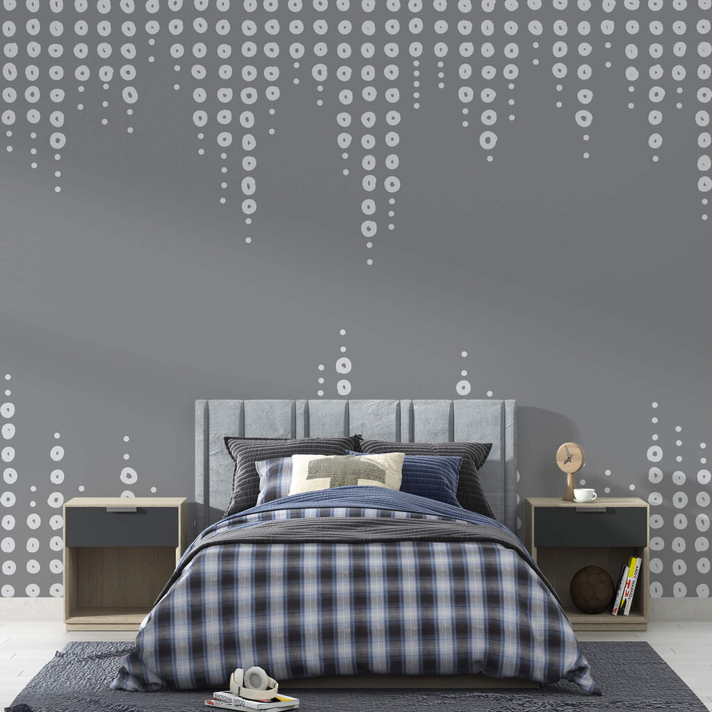 Grey and white background with dots Grey and white background with dots