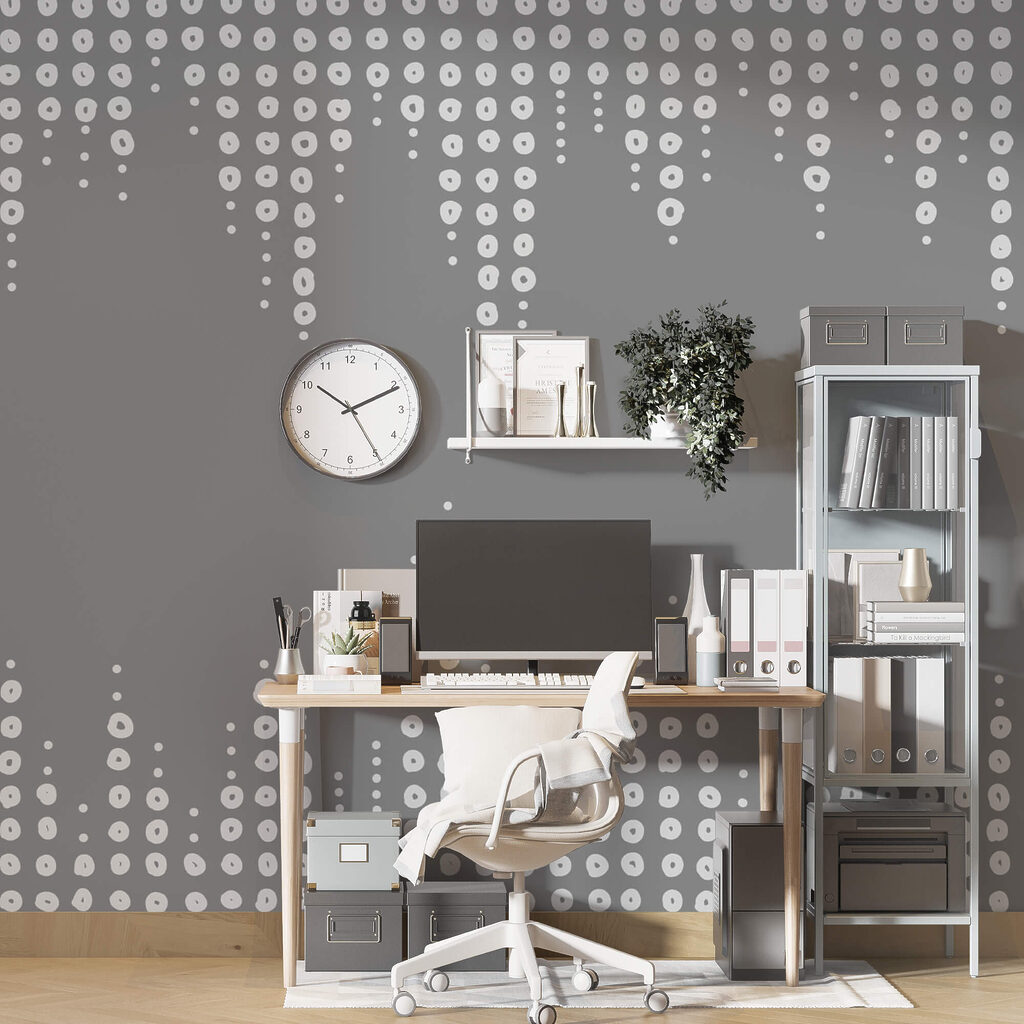 Grey and white background with dots Grey and white background with dots