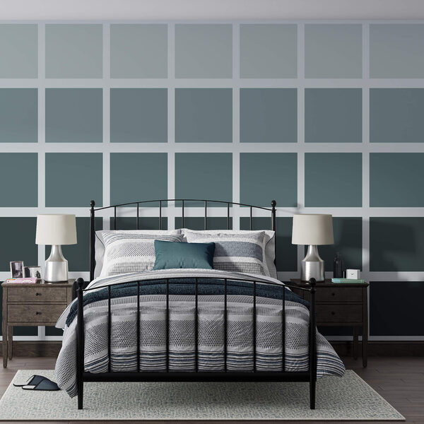 Grey squares with black squares