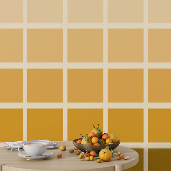 Yellow and brown squares