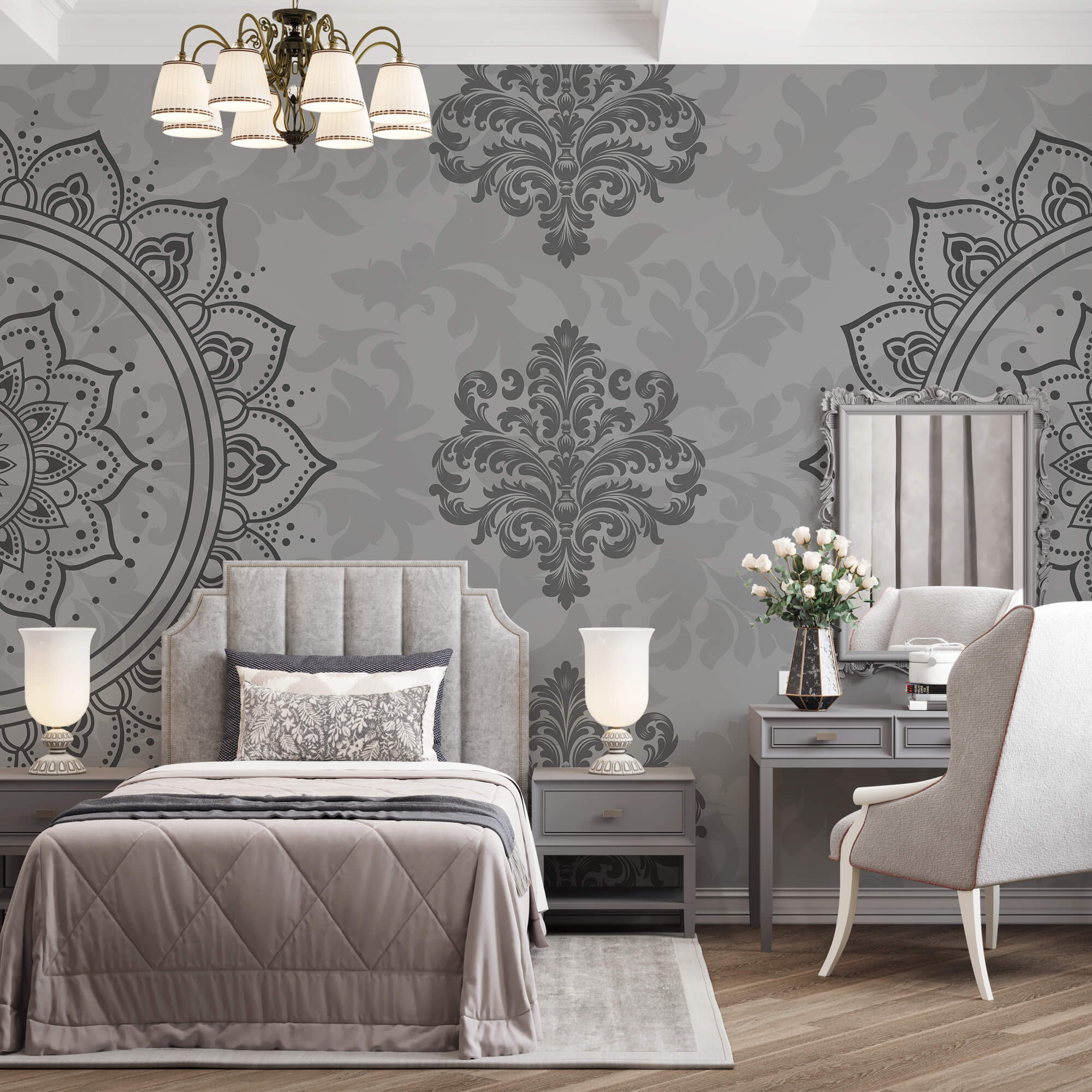 Grey and white pattern Grey and white pattern