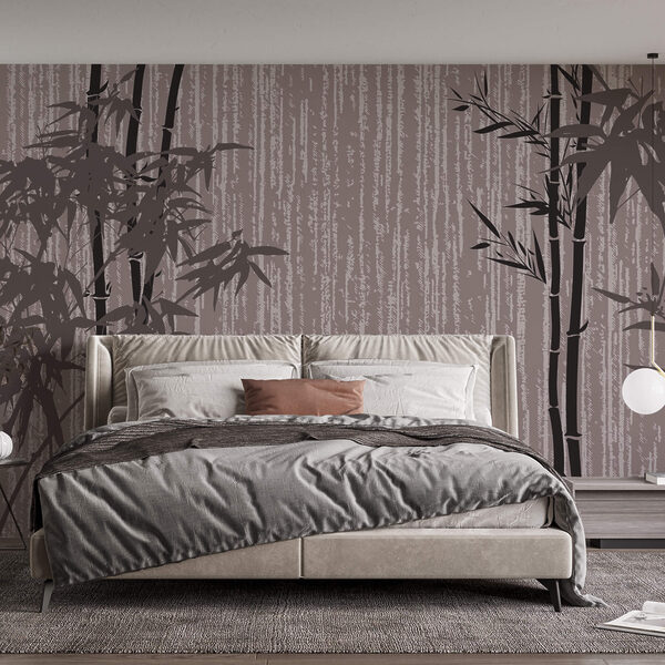 Wall murals Wall murals Bamboo trees on a wall (SKU: t00383)