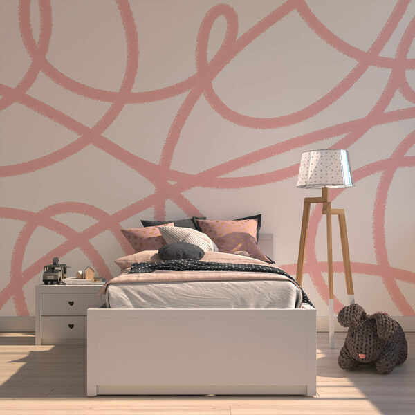 Pink lines on a white background Pink lines on a white background