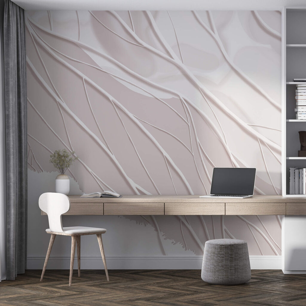 White lines on a white surface