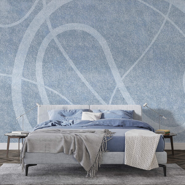Wall murals Wall murals Blue and white background (SKU: t00415)
