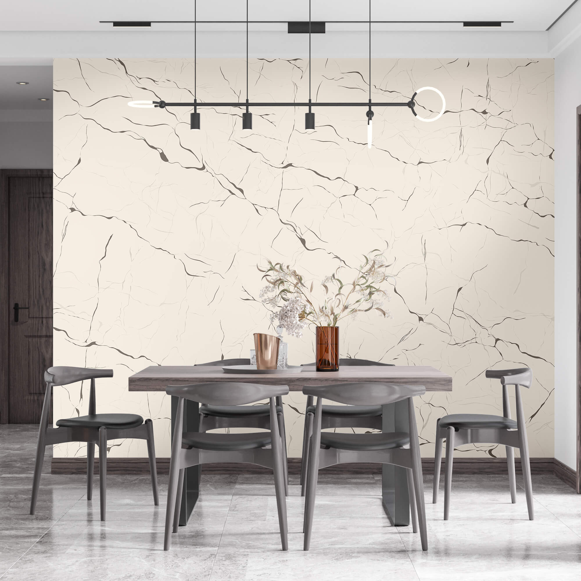 White surface with cracks