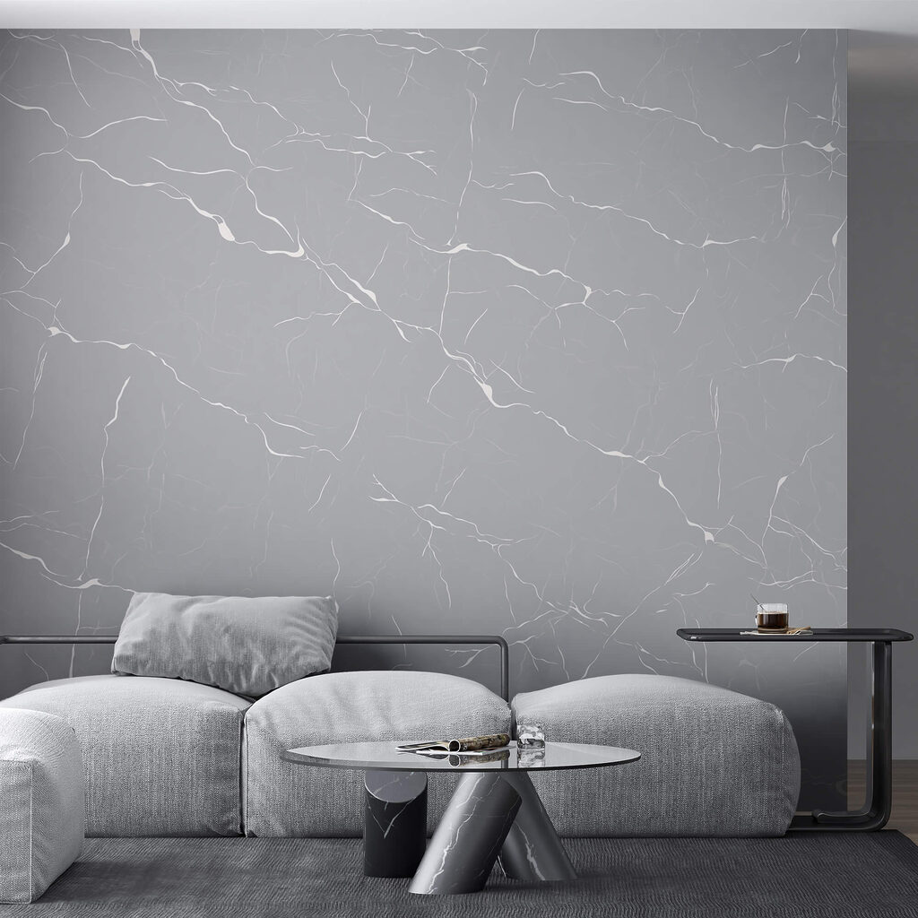White and gray marble