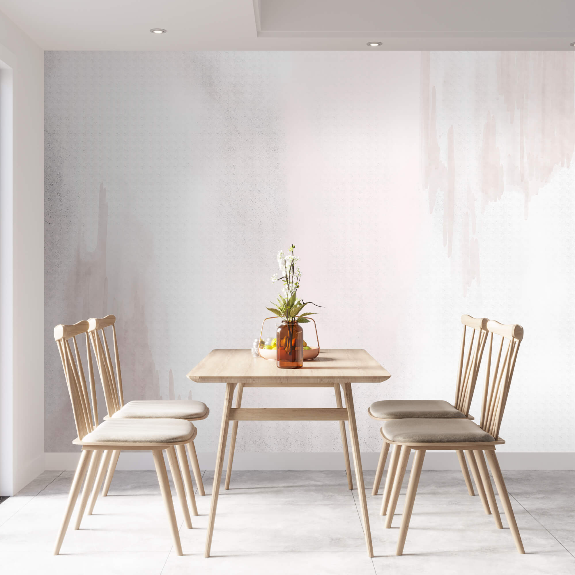 White and pink background