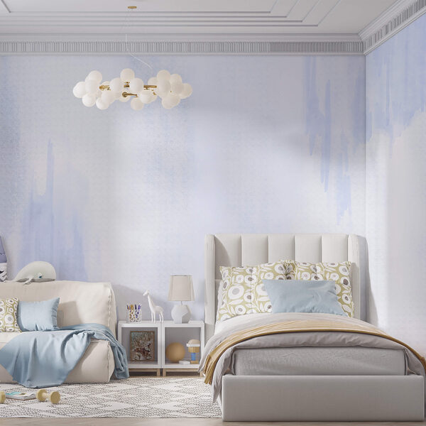 White and blue background