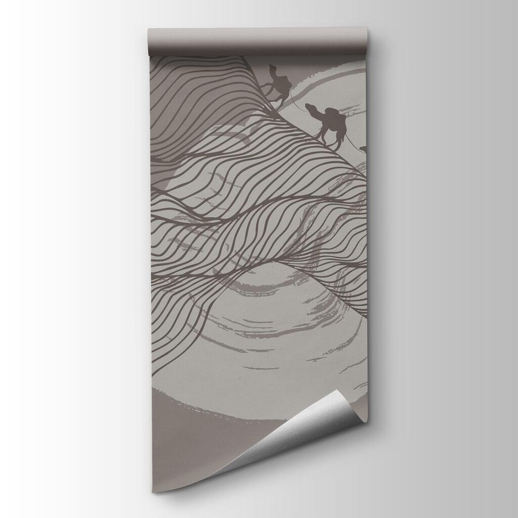 Drawing of a desert landscape Drawing of a desert landscape