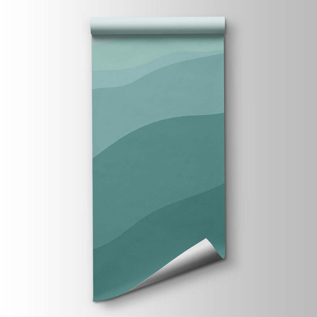 Green hills with blue sky