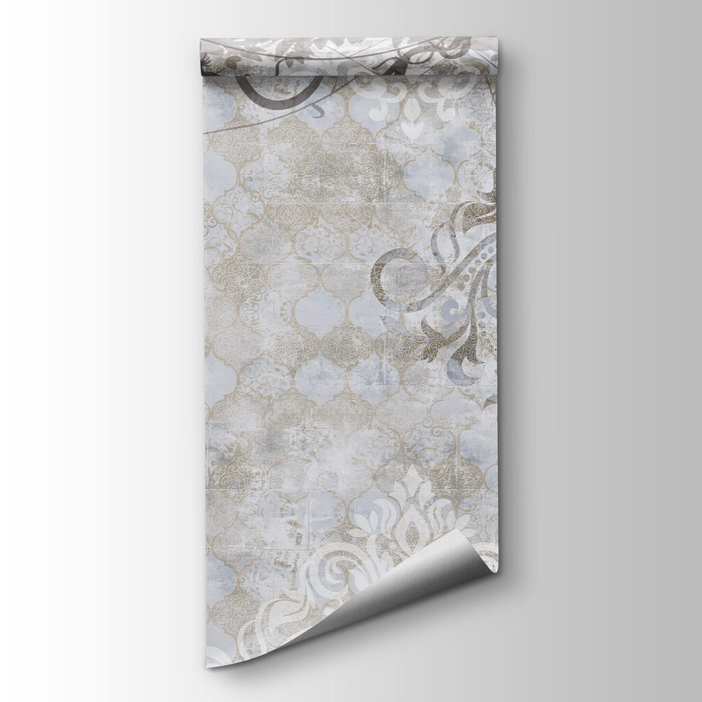 White wall with vines and leaves White wall with vines and leaves