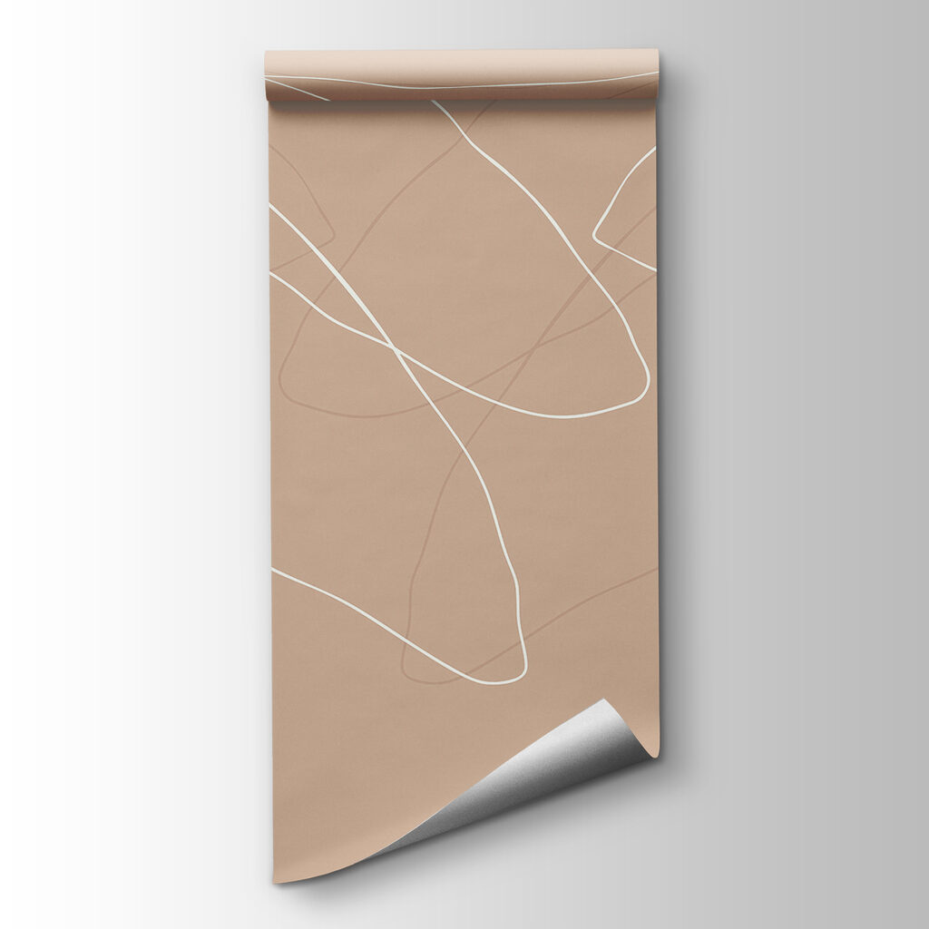 Brown and white background with lines