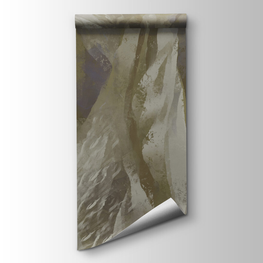 Abstract waves in soft colors