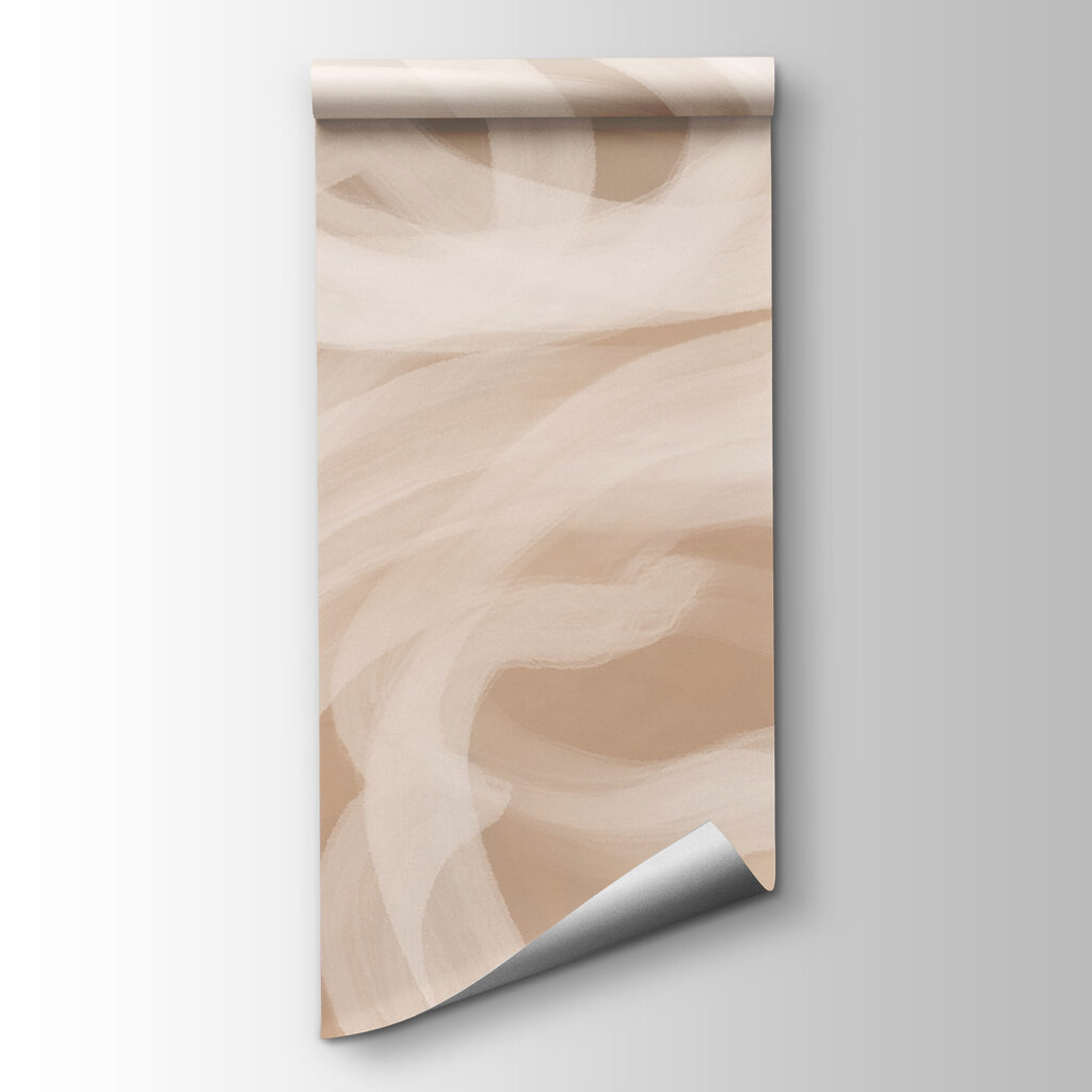 White swirls on a tan background White swirls on a tan background