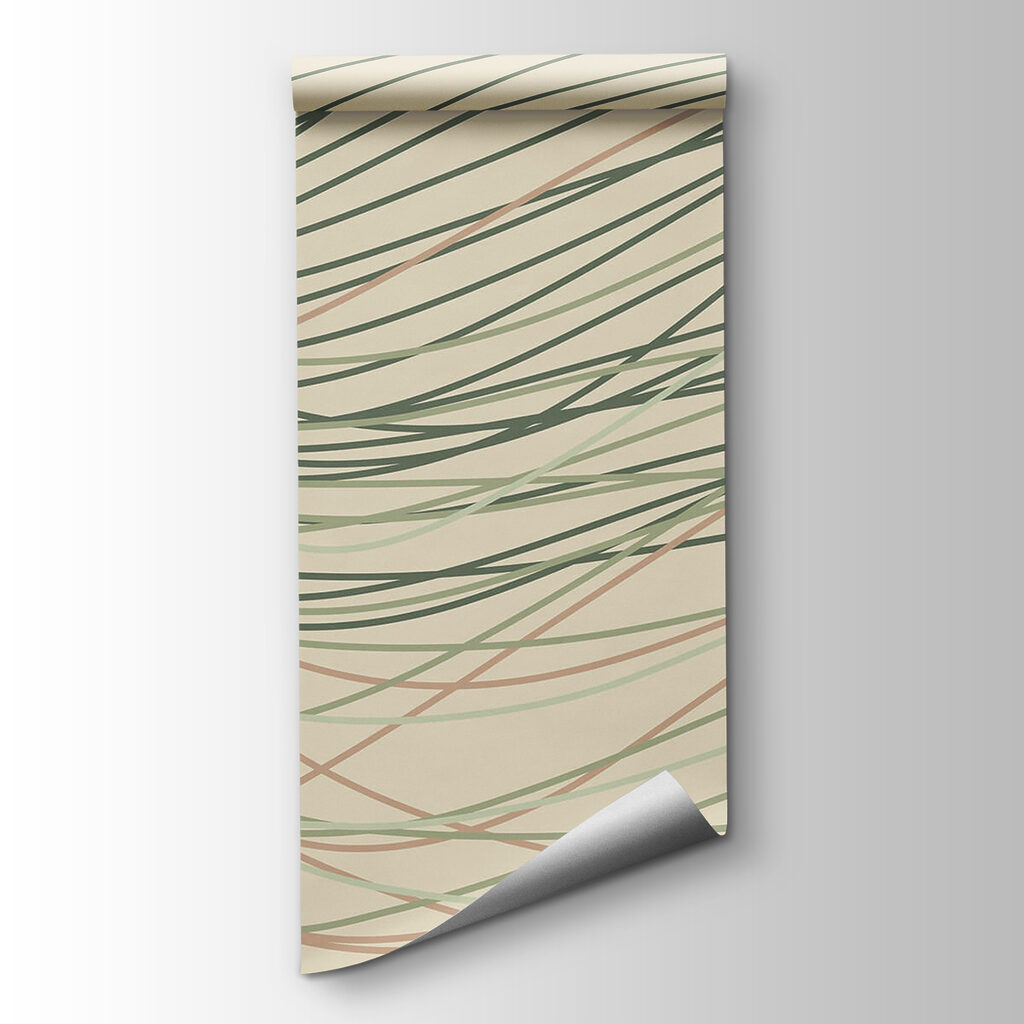 Flowing lines in soft pastel tones