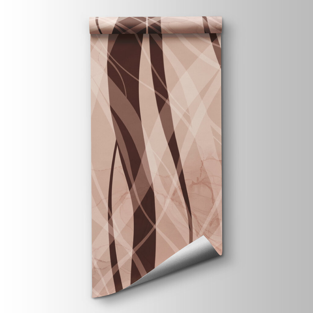 Soft waves in warm earth tones