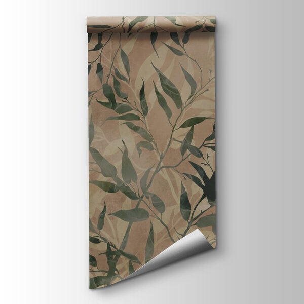 Natural foliage on textured background Natural foliage on textured background