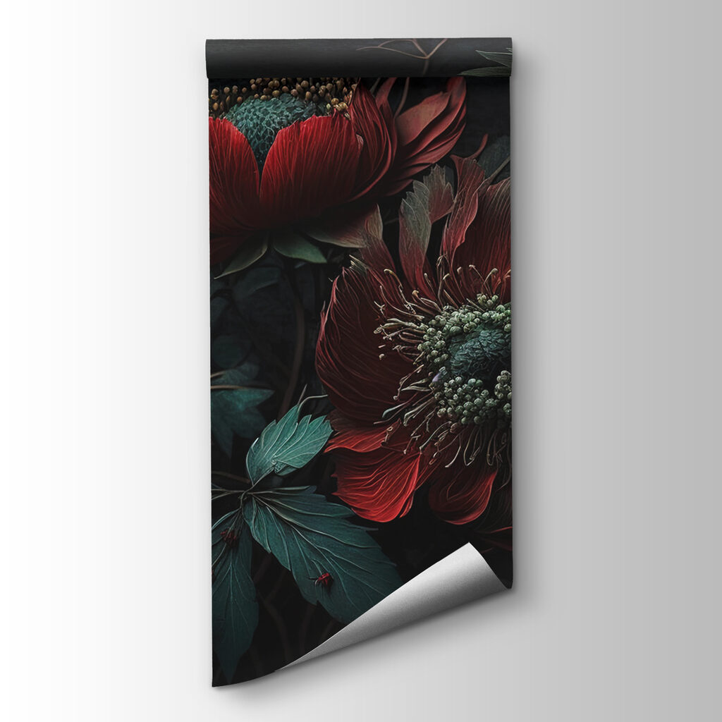 Dark blooms in a moody setting