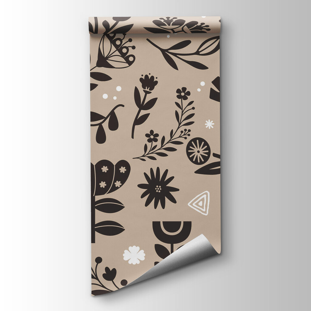 Pattern of flowers and leaves Pattern of flowers and leaves