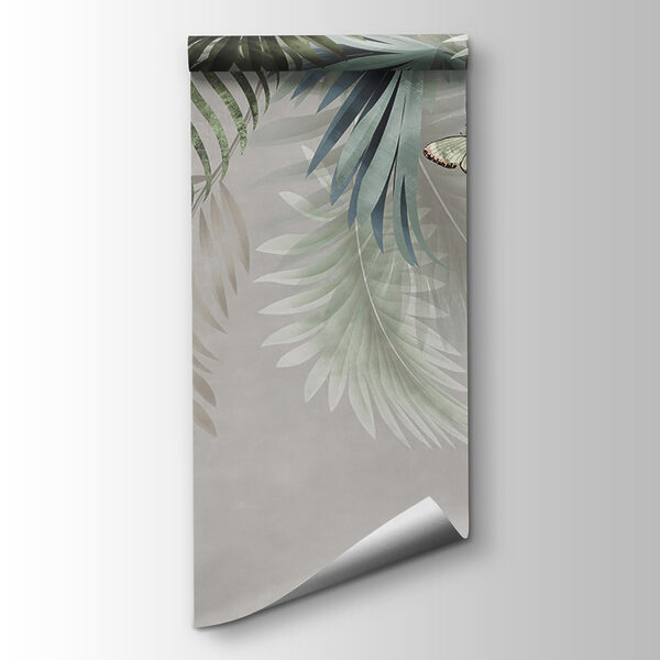 Group of butterflies on leaves