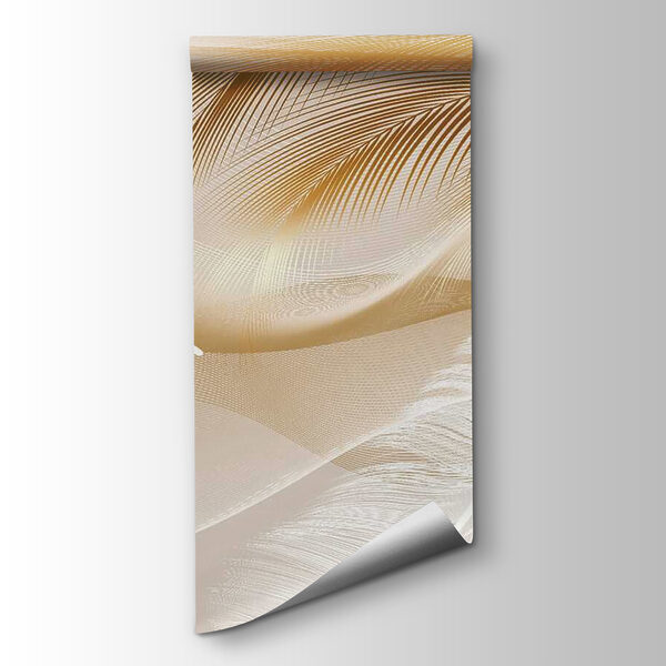 Elegant feathers in soft waves