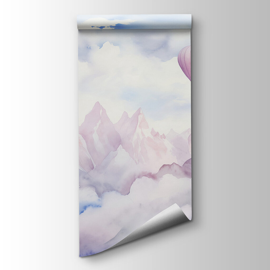 Group of hot air balloons in the sky above clouds Group of hot air balloons in the sky above clouds