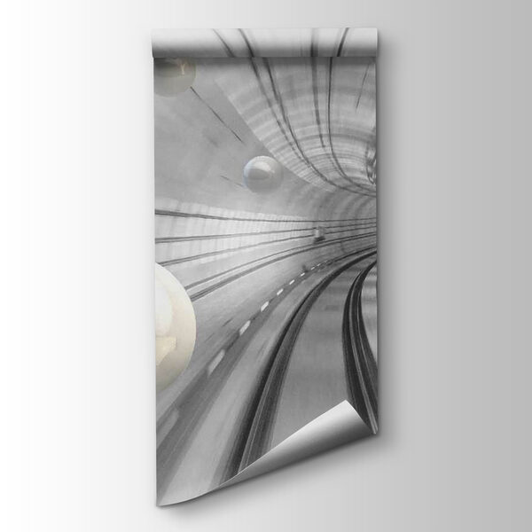 White balls in a tunnel