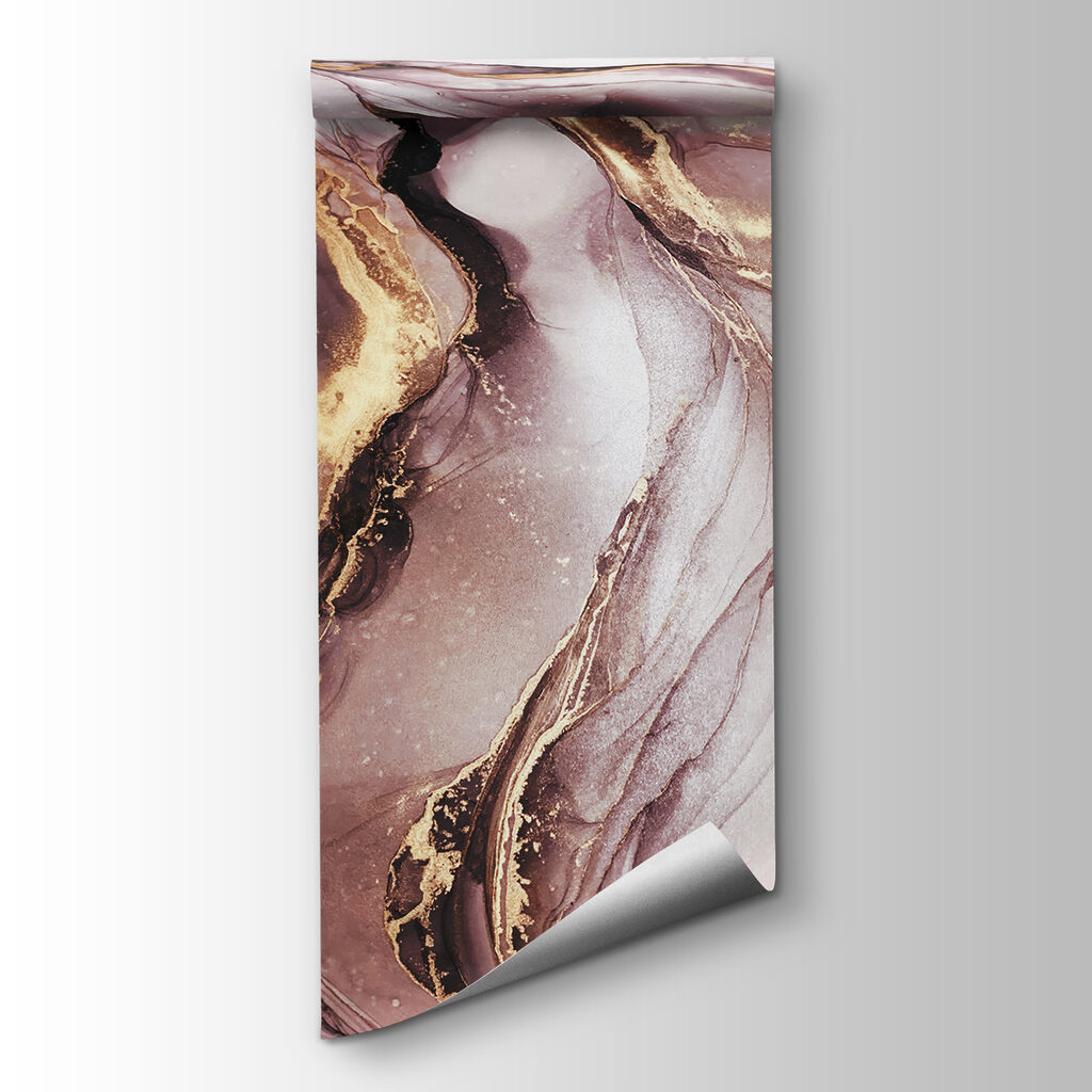 A close up of a painting