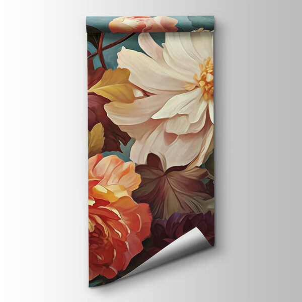 Colorful blooms in a serene backdrop Colorful blooms in a serene backdrop