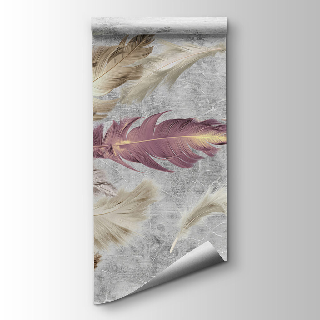 Group of feathers flying Group of feathers flying