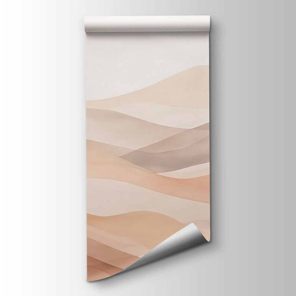 Brown and white wavy lines