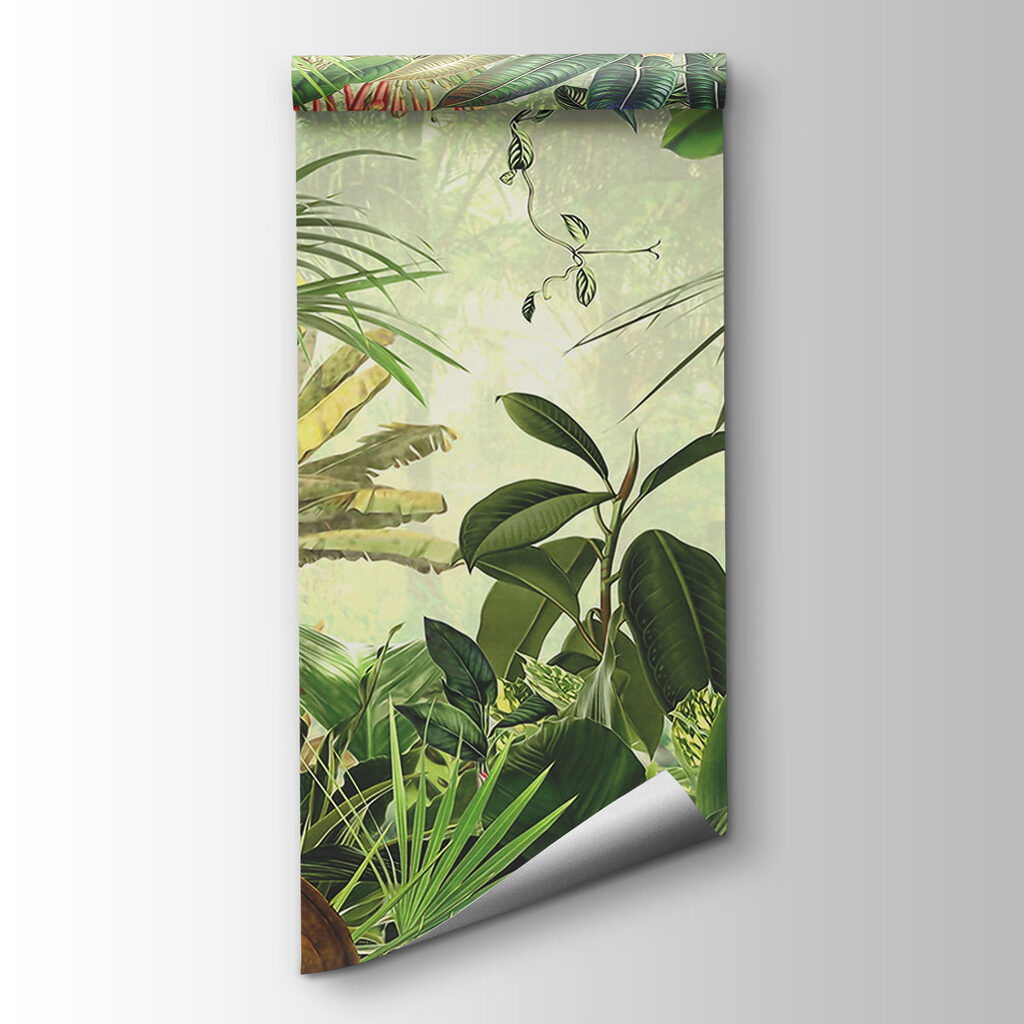 Painting of a tropical forest Painting of a tropical forest