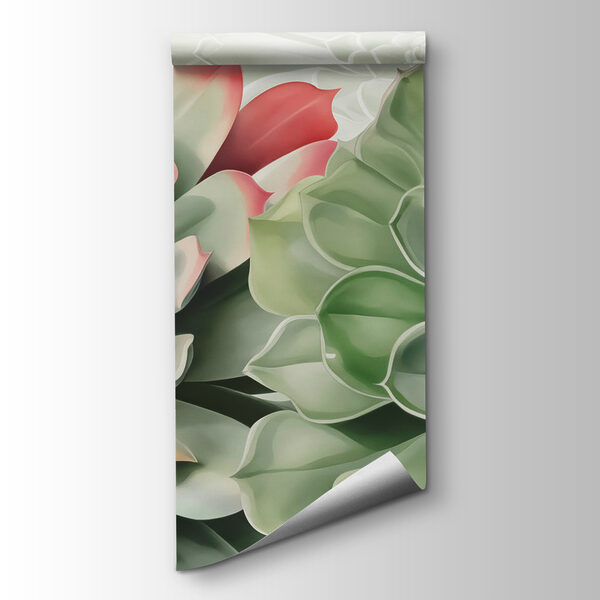 Lush succulents in soft hues