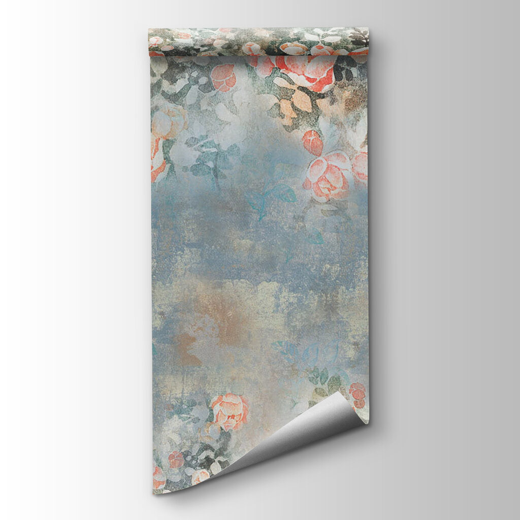 Painting of flowers and leaves