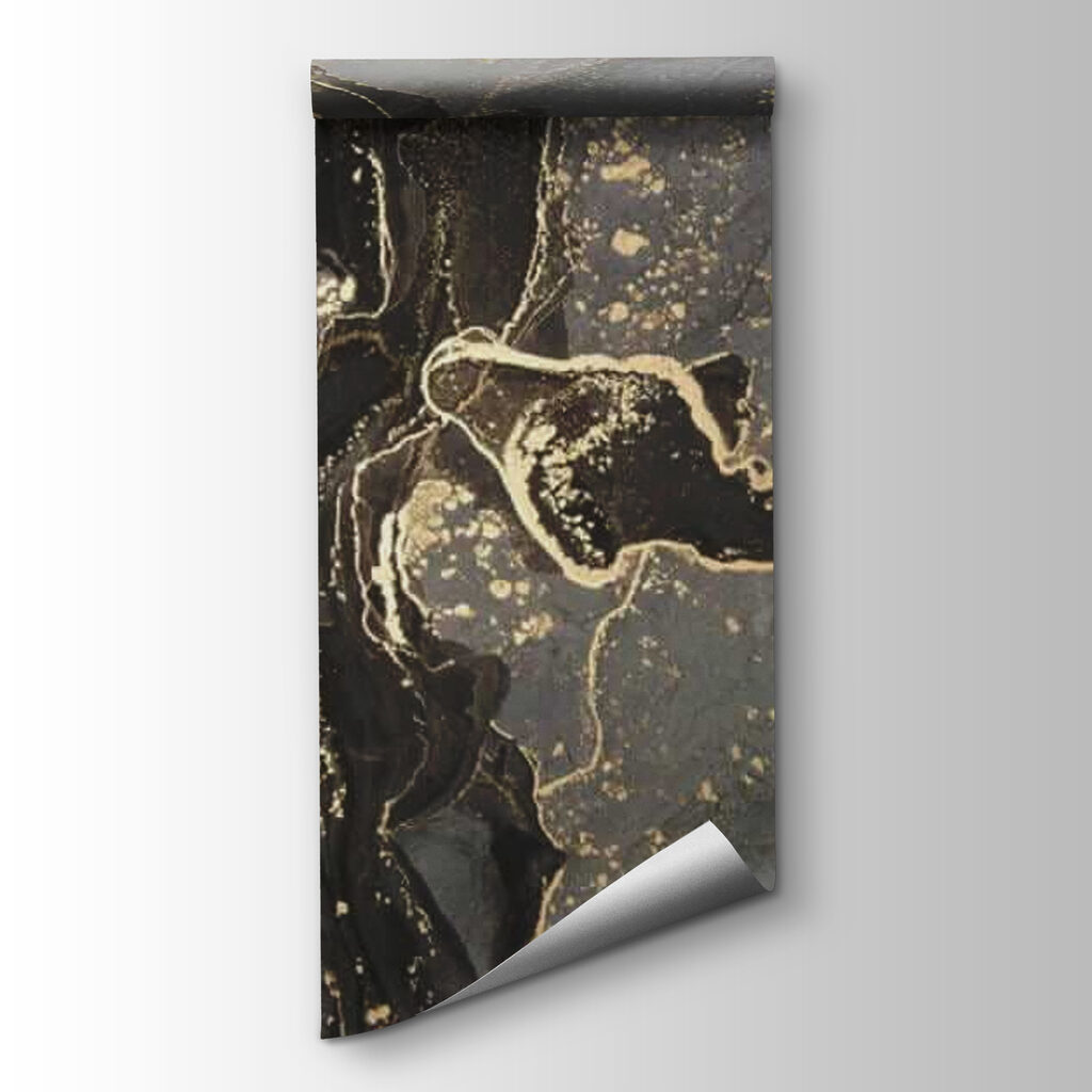 Elegant marbled black and metallic swirls Elegant marbled black and metallic swirls