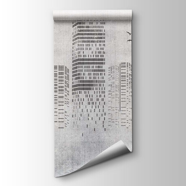 Greyscale image of a city Greyscale image of a city