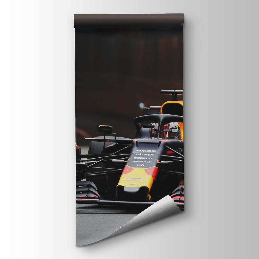 Race car on a track Race car on a track