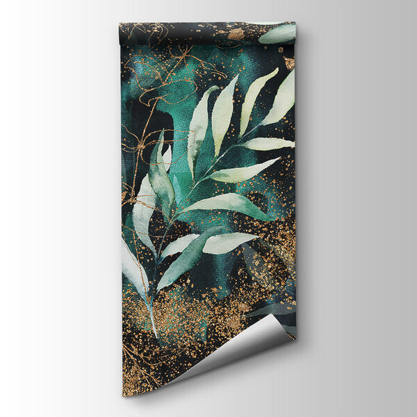 Elegant teal foliage with shimmering accents