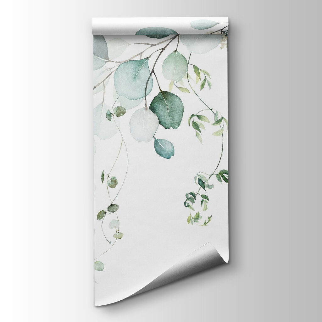 Watercolor of a branch with leaves Watercolor of a branch with leaves