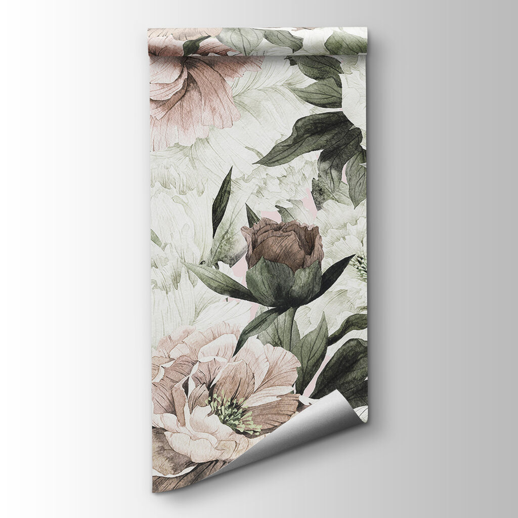 Delicate floral patterns in soft hues