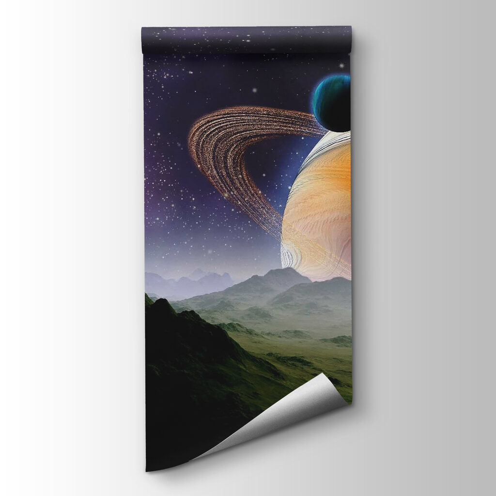 Planets and stars in space