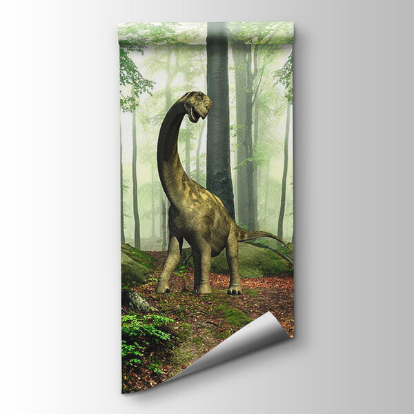 Group of dinosaurs in a forest Group of dinosaurs in a forest