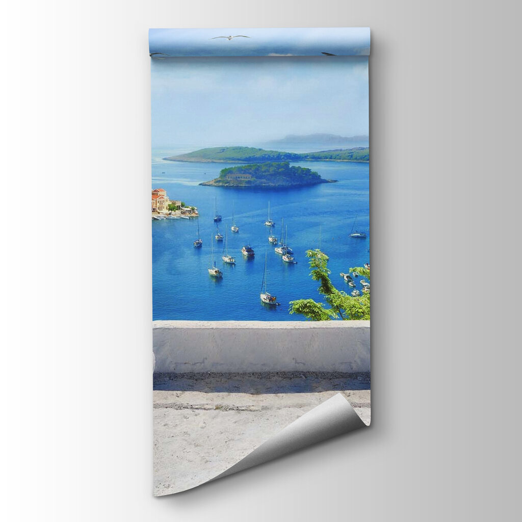 View of a city and water from a balcony View of a city and water from a balcony