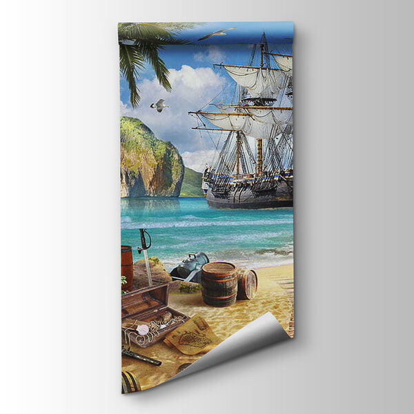 Pirate ship on a beach Pirate ship on a beach