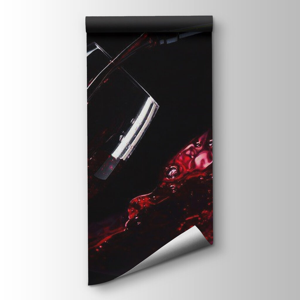 Glass of red wine being poured Glass of red wine being poured