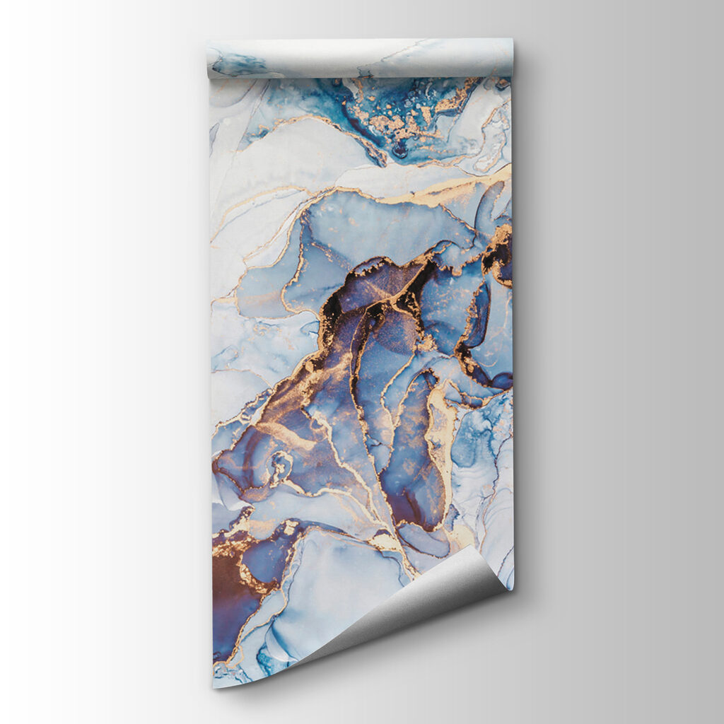 Soft blue and white abstract art