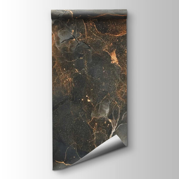 Black and orange marbled surface Black and orange marbled surface